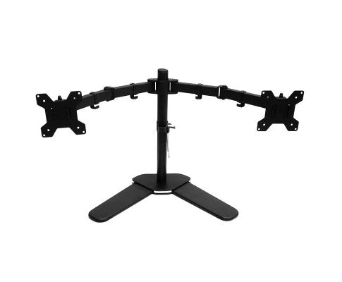 13"-27" Dual Screen Monitor Stand TV Bracket Computer Display Desk Mount Holder