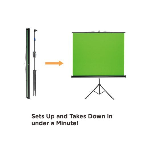 Brateck 92'' Green Screen Studio Backdrop Tripod Stand 150×180cm