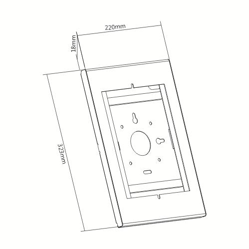 Brateck Anti-Theft Wall Mount Enclosure for iPad Samsung Galaxy Tablet