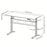 Brateck Stylish Single-Motor Electric Sit Stand Height Adjustable Desk (White) 1400x600x740 1200mm